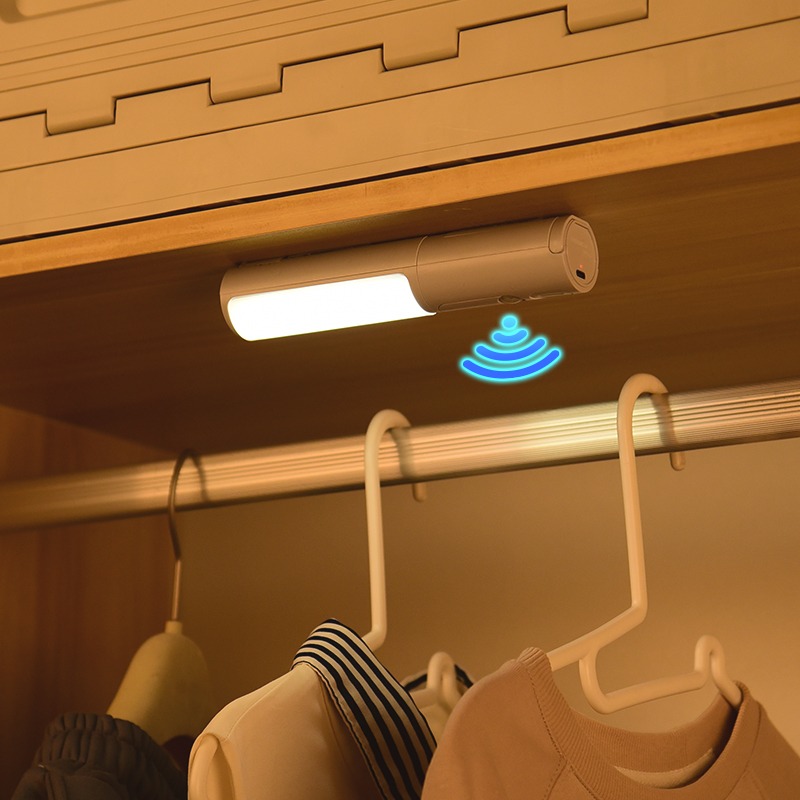 LED night light mounted inside a wardrobe or closet